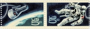 US #1332b MNH 1967 Gemini 4 Capsule Astronaut Globe - Picture 1 of 1