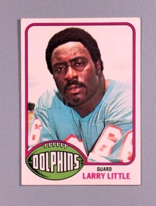 1976 Topps Football #33 Larry Little Miami Dolphins HOF / schöne Vintage Karte - Bild 1 von 2