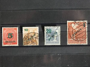 Deutschland Berlin MiNr 64 - 67 Grünaufdruck gestempelt ʘ - Bild 1 von 2