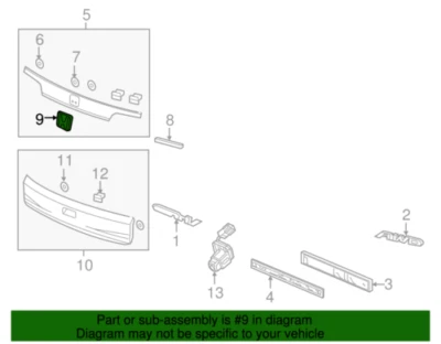 Honda OEM 2012-2016 CR-V emblema trasero marca H 75701SYCJ00 nuevo en paquete Foto 1 de 2