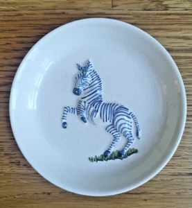 El Morocco vintage ashtray trinket dish Zebra Blue Porcelain - Picture 1 of 6