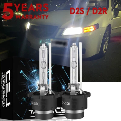 For Acura TSX 2009 2010-2014 Combo HID Headlight Low Beam Bulbs 2x 6000k white - Image 1 of 4