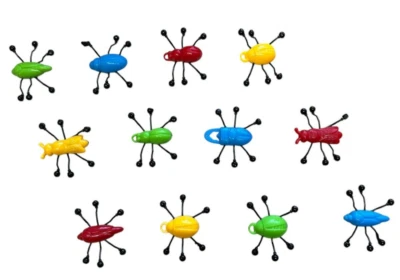 TOY WAREHOUSE Sticky Wall Bug Crawlers | 12 Pack| Toy Loot & Party Bag Fillers Kids | Window