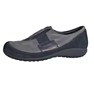 Zapatos sin cordones Naot Israel para mujer negros/grises de cuero/gamuza talla Euro 38 EE. UU. talla 6,5 E - Imagen 1 de 12