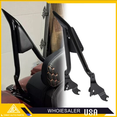 Respaldo pasajero barra Sissy para Harley Touring Electra Street Glide 1992-2022 Foto 1 de 4