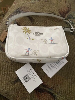Bolso de Mano Coach Nolita 15 Signature Lona Recubierta con Estampado Hula Nuevo con Etiquetas Foto 1 de 4