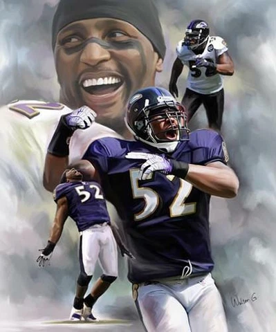 Ray Lewis RAVENOUS Baltimore Ravens NFL Football Premium 20x24 POSTER Print Cover