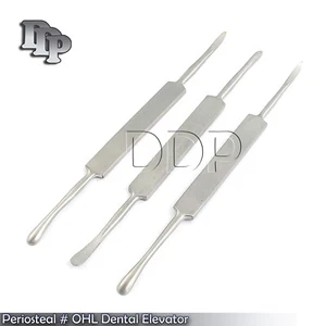 3 piezas de instrumentos quirúrgicos elevador dental de periostio # OHL - Imagen 1 de 3