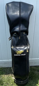 Vintage Hot Z Miller Genuine Draft Golf Bag Black Made In USA - Picture 1 of 9