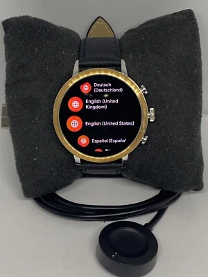 Fossil Gen 4 Authentic Digital Dial Smart Watch Custom Band FTW6016 AB626 - Image 1 of 4