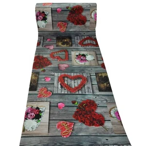 Hearts Boards Carpet Kitchen Digital Printing Fit Cutting - Picture 1 of 5