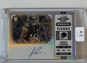 2022 Contenders Optic 🏈🔥George Pickens RC Auto Rookie Ticket Variation Prizm - Picture 1 of 3