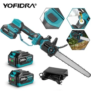 2In1 18V 12 Zoll Teleskop Kettensäge mit 2Akku für Gartenscheren Holzschneidenz - Bild 1 von 18