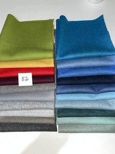 Premium Wool Fabric 20 Pieces 40 x 40 cm (not Felt) - Picture 1 of 9