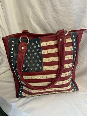 Bolso Montana West American Pride Colección Pistola Oculta Rojo Bandera Americana Foto 1 de 4