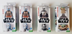 Star Wars Figurines Bo-Katan, The Mandalorian, Grogu & Hover Pram (Lot of 4) - Picture 1 of 1