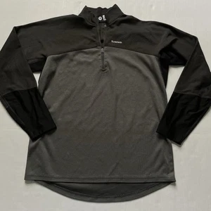 SIMMS Rivertek Shirt Herren M grau 1/4 Zip Base Layer atmungsaktiv Angeln Polartec - Bild 1 von 7