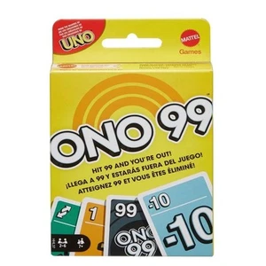 ONO 99 Card Game UNO Mattel Games Age 7+ 2-4 Players HHL37 - Picture 1 of 6