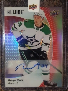 2023-24 Upper Deck Allure ROOPE HINTZ Red Rainbow AUTO! #30 Dallas Stars! - Picture 1 of 2