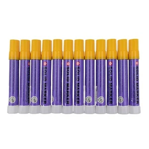 Sakura 12 Piece Set Dozen Lot Yellow Solid Paint Markers Auto Art Car Dealer - Picture 1 of 9