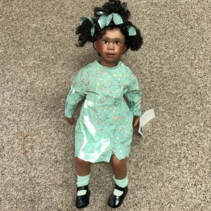 Mary Van Osdell African American Porcelain Doll Mercedes Rare Signed 132/1000 - Picture 1 of 10