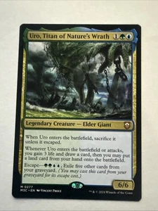 Magic The Gathering Uro, Titan of Nature's Wrath 0277 Reg Commander: Modern Horizons 3 casi nuevo M3C - Imagen 1 de 2