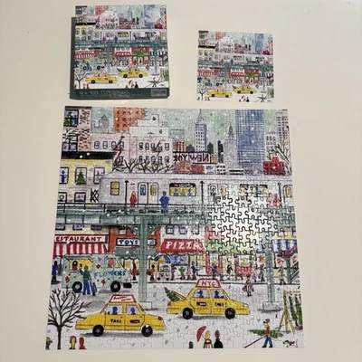 Michael Storrings New York City Subway 500 Piece Puzzle Complete Christmas - Image 1 of 4