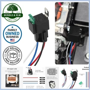 Relè Auto 12V 4 Pin con Fusibile 30A SPST Normalmente Aperto Universale Automotive - Foto 1 di 9