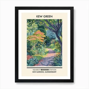 Quadro Kew Green London Parks Garden 2 arte con cornice wall art poster stampa su tela - Foto 1 di 4