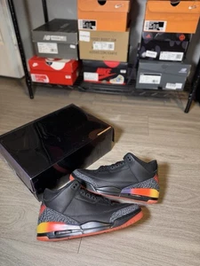 Jordan 3 J Balvin Rio Herren Sneaker Größe 8,5 FB0344-001 1X getragen Herren - Bild 1 von 13