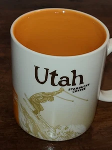 Starbucks Utah Global Icon Collector Series Skifahrer Keramik Kaffeebecher Tasse 16 oz - Bild 1 von 6