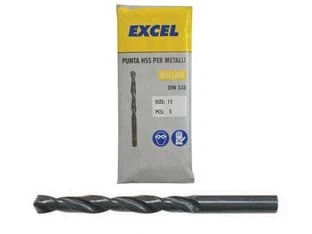 PUNTE HSS RULLATE PER FERRO- - ø mm.5,5 - 10 pezzi EXCEL - Immagine 1 di 1