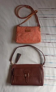 Dooney & Bourke Leder Florentiner Handgelenktasche Clutch Schultertasche Gratis Crossbody - Bild 1 von 23