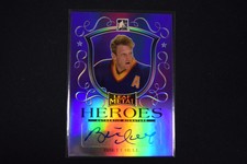 Brett Hull 2014-15 In The Game Leaf Metal Heroes Autograph Purple Prismatic /5