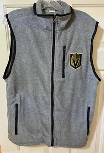 Vegas Golden Knights Shirt Mens L Large Gray Vest Logo NHL Hockey - Picture 1 of 5
