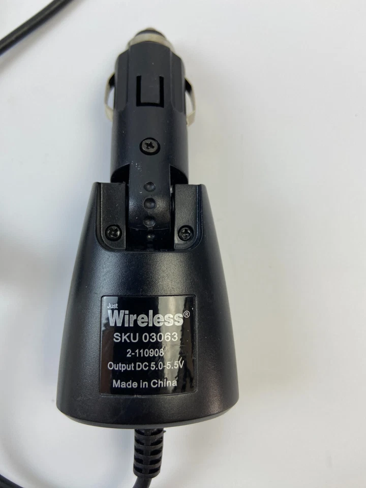 Just Wireless Car Adapter SKU 03063 2-110908 Output DC 5.0-5.5v - Image 1 of 3