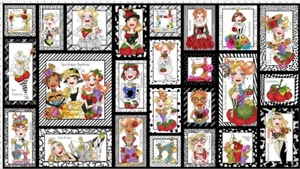 Loralie - Sew Curious! Fabric Panel - NEW - Picture 1 of 1