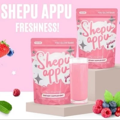 10 Sachets 15g Each You Glow Babe SHAPE UP SHEPU APPU Juice Powder Mix