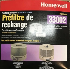 2 PACK HONEYWELL ENVIRACAIRE REPLACEMENT PRE-FILTER # 33002 NEW - Picture 1 of 2