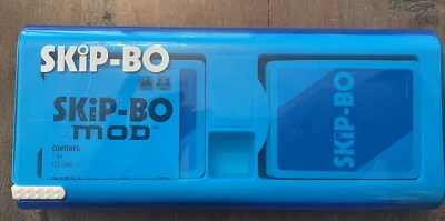 SKIP-BO MOD Cards and Protective Case 2009, 112 cards, Rules *missing Dice* - Image 1 of 2