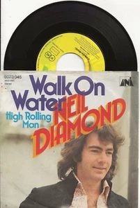 NEIL DIAMOND WALK ON WATER ORIGINAL 1972 SINGLE FROM GERMANY, DIFF PIC COVER - Picture 1 of 2