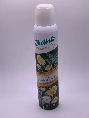 Batiste Naturally Dry Shampoo Green Tea & Chamomile 4.23oz Natural Brand New! - Image 1 of 4