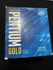 Open Box - Intel BX80684G5600F Pentium Gold G5600F Dual-Core Desktop Processor