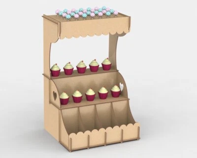 UK YLC LTD Y80 Lollipop Sweet treats stand Counter Shop Display Candy Cart Cupcake Stand