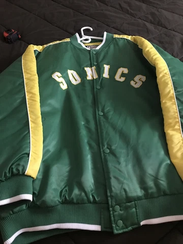 Hardwood Classics Seattle Supersonics Satin Starter Jacket 3xl Sonics Banks Cover