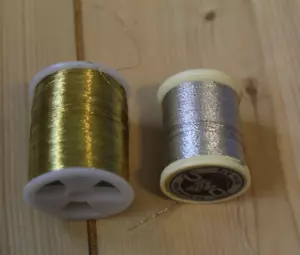 2- DMC Silver and other Gold Embroidery Thread Metallic #4 - Picture 1 of 2