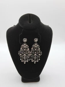 Black & Sliver Earrings - Picture 1 of 1