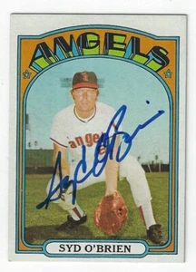 Autographed 1972 Topps SYD O'BRIEN California Angels card #289 w/ COA  - Picture 1 of 1