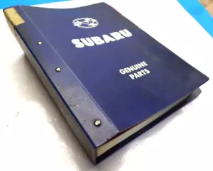 1985-91 Subaru XT 1800 2700 Parts Catalog Factory Original Cat No EXU8-06 - Picture 1 of 10