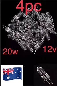 4pcs G4 12v 20W Tungsten Halogen Clear Bulb Lamb Light Bulb Clear Bi-pin - Picture 1 of 4